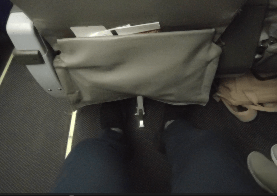 AC CRJ-900 business class seatback